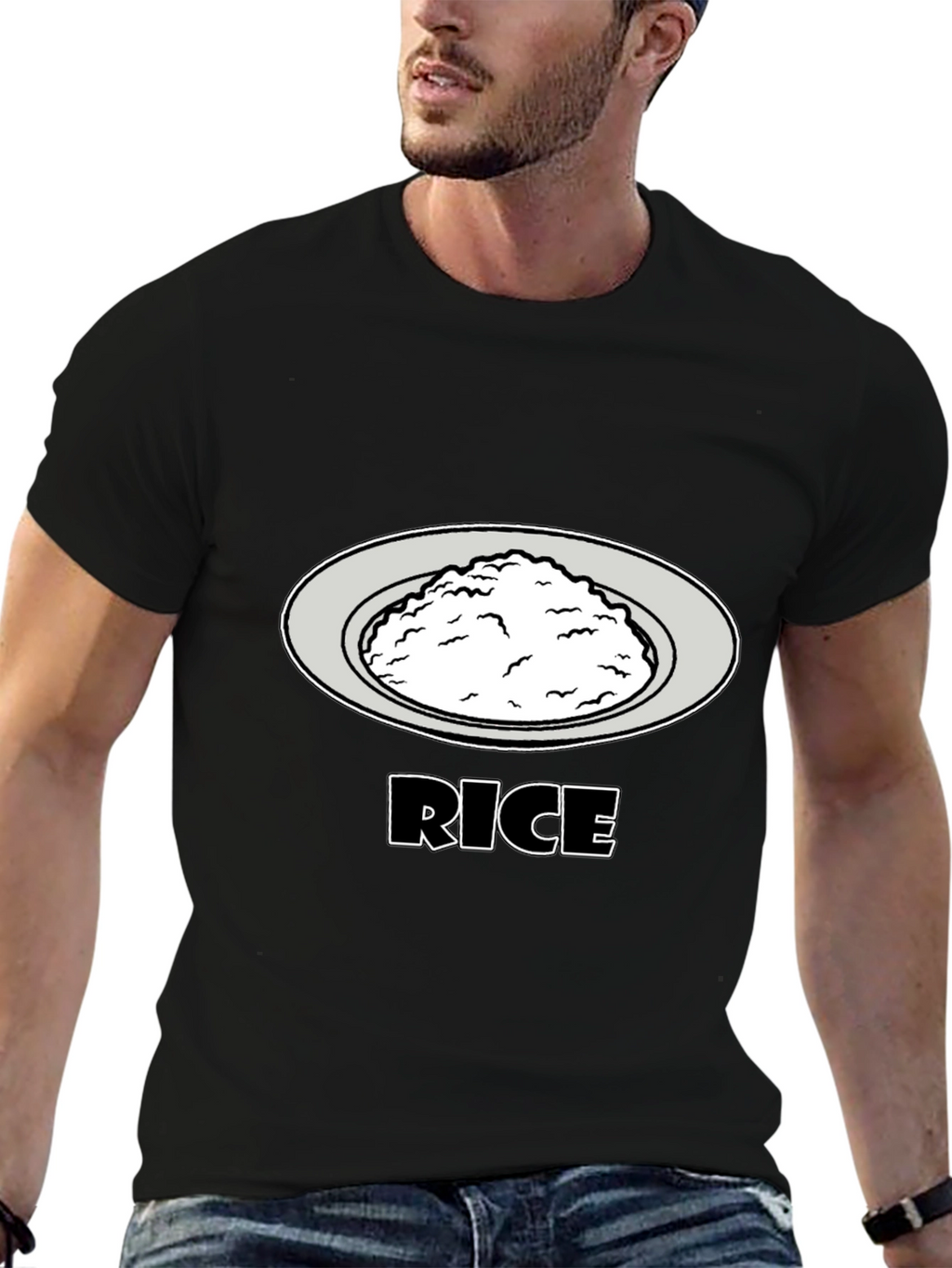 Rice Graphic Tee - Food Lovers T-Shirt