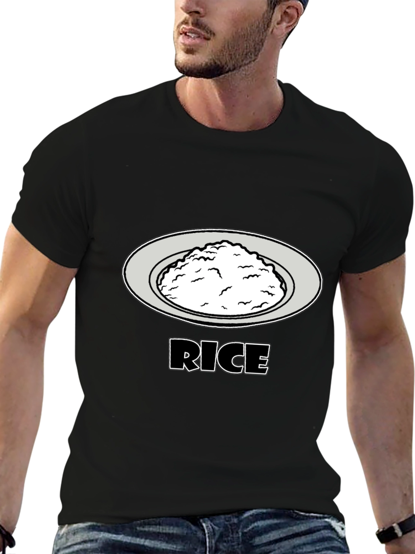 Rice Graphic Tee - Food Lovers T-Shirt
