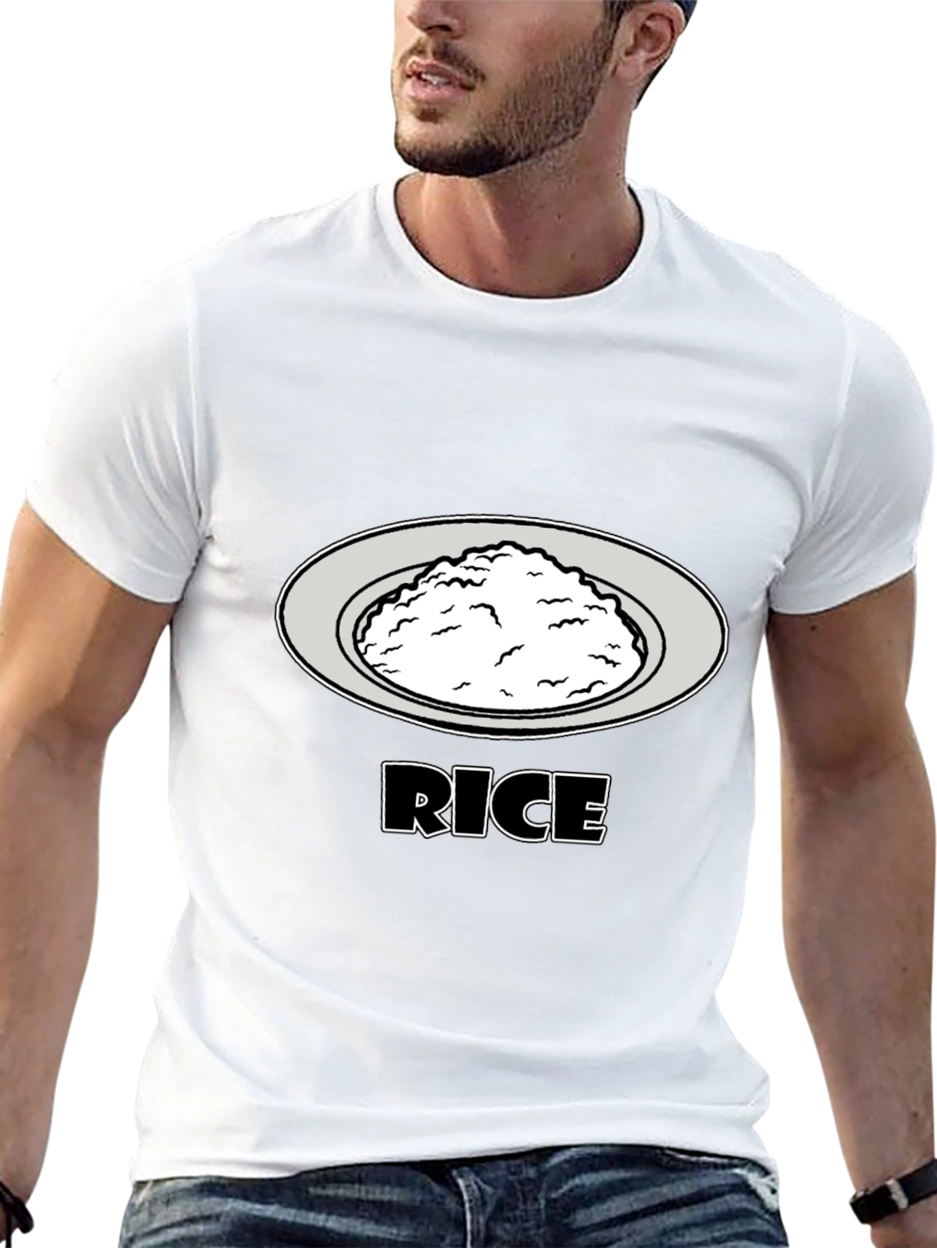 Rice Graphic Tee - Food Lovers T-Shirt
