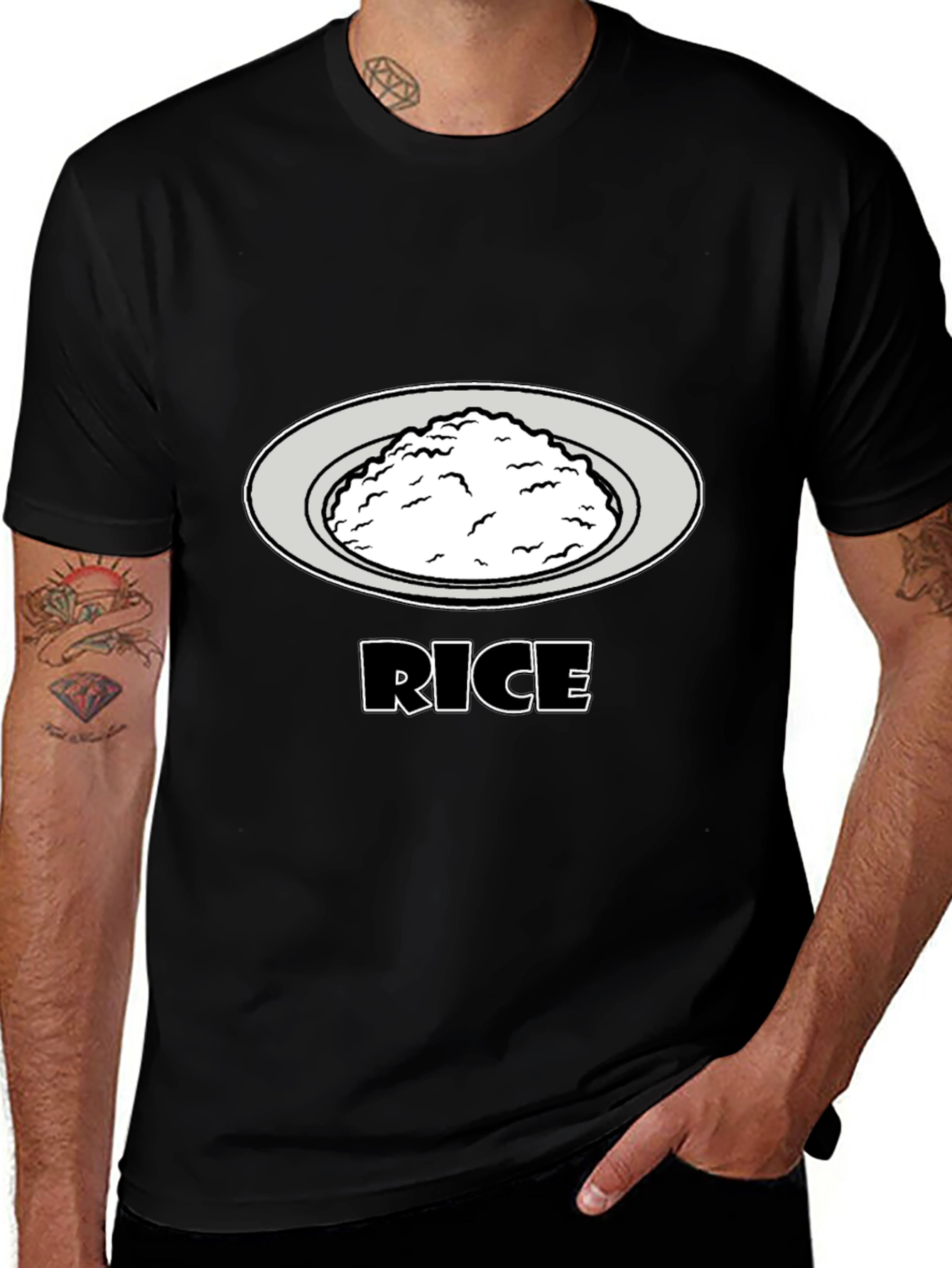 Rice Graphic Tee - Food Lovers T-Shirt