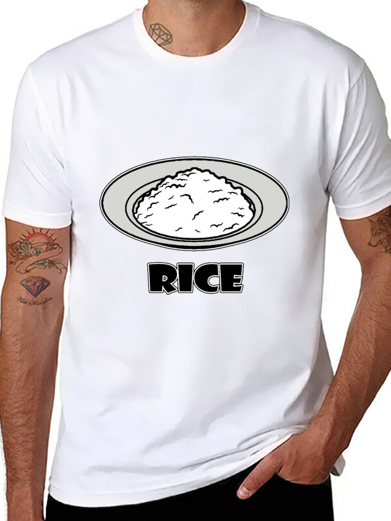 Rice Graphic Tee - Food Lovers T-Shirt