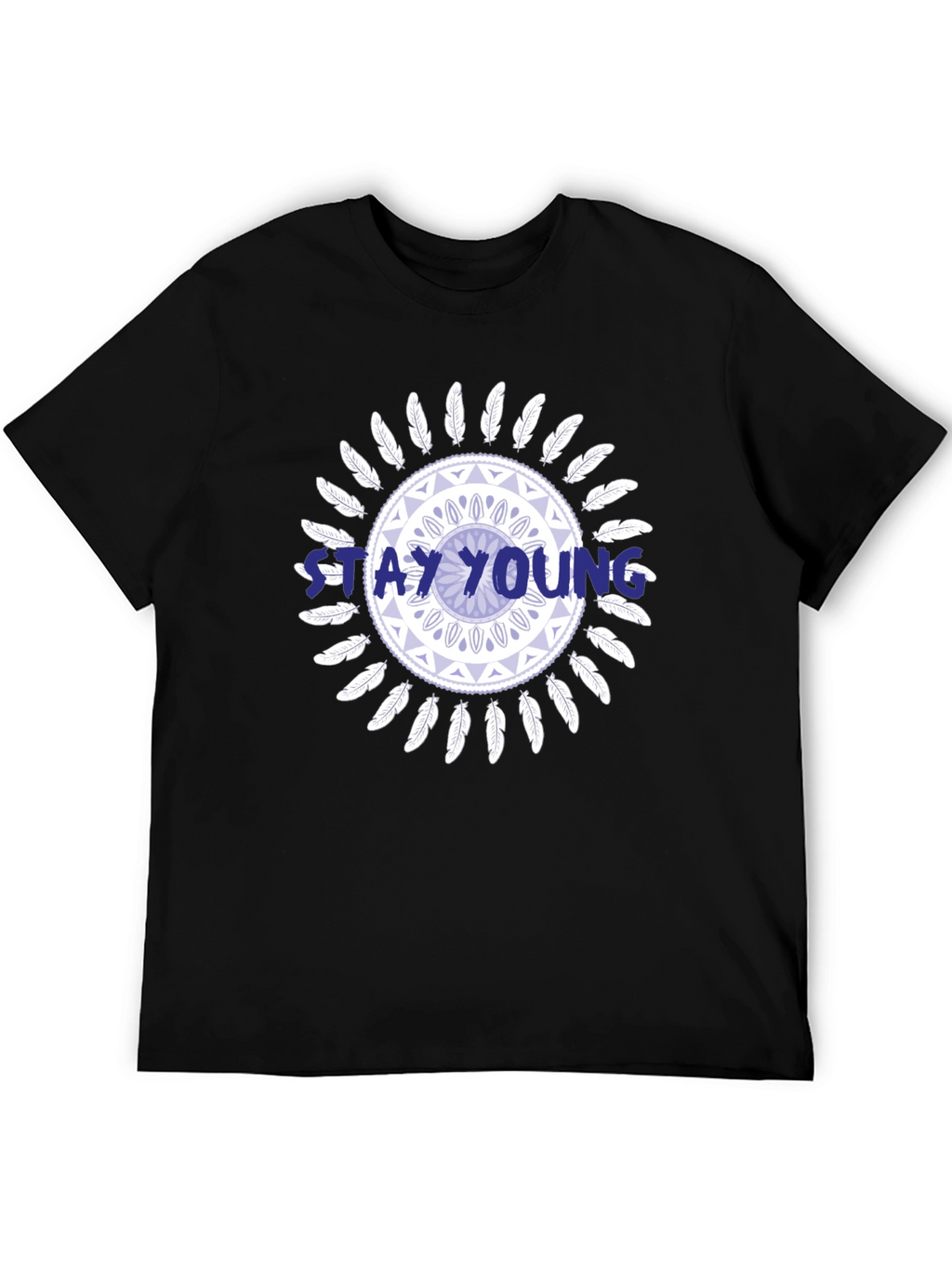Stay Young Graphic Print Tee