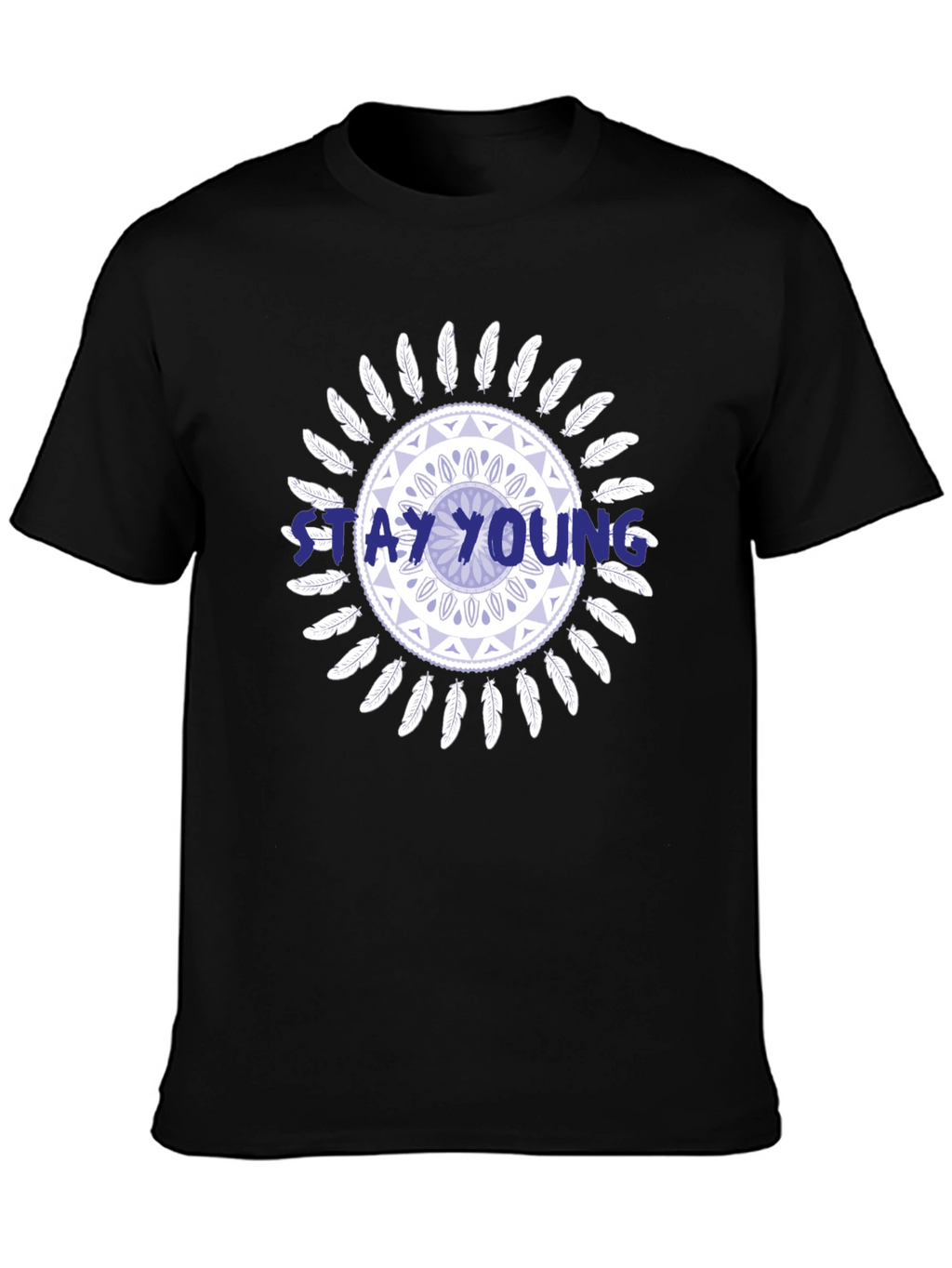 Stay Young Graphic Print Tee