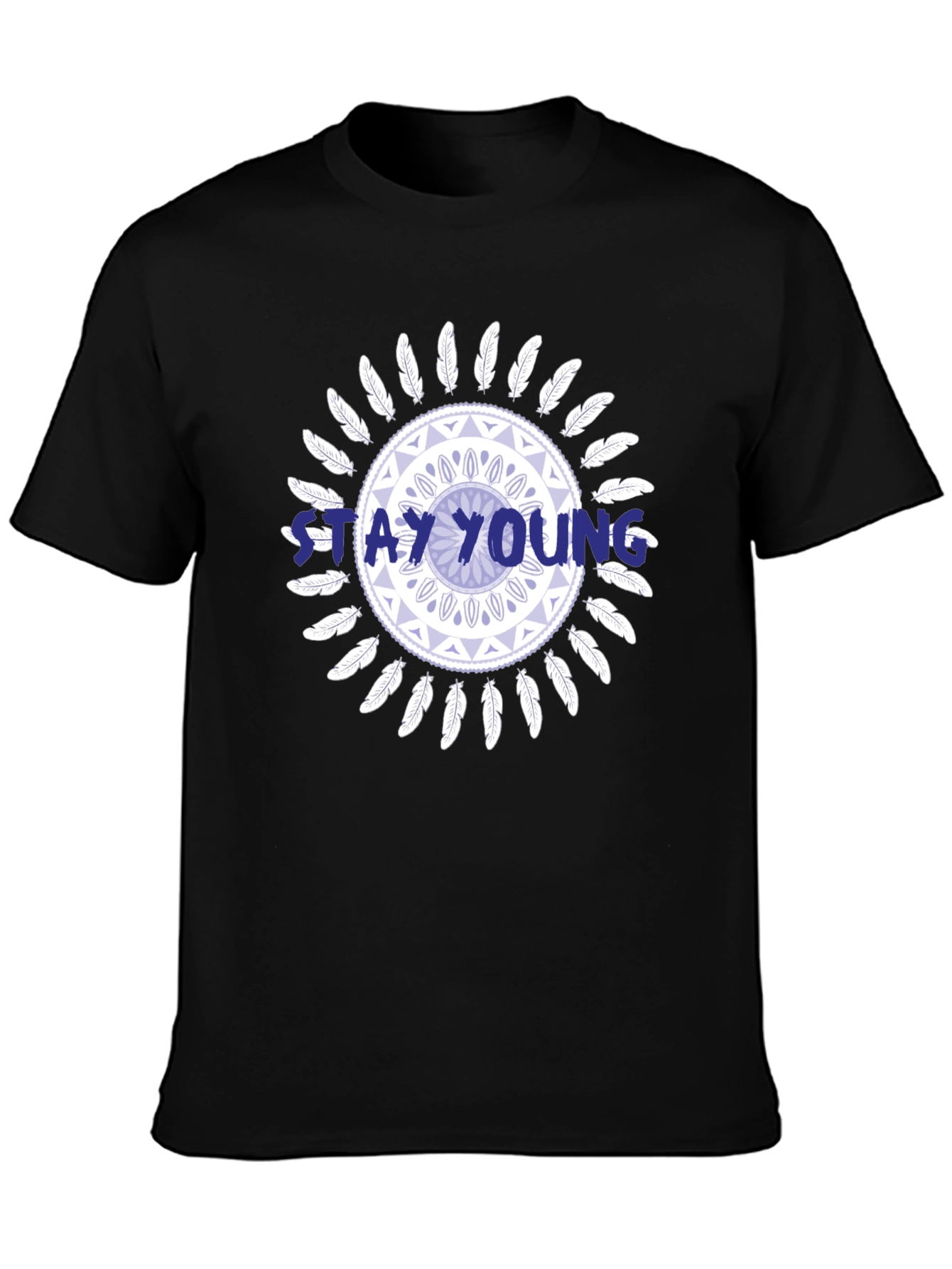 Stay Young Graphic Print Tee