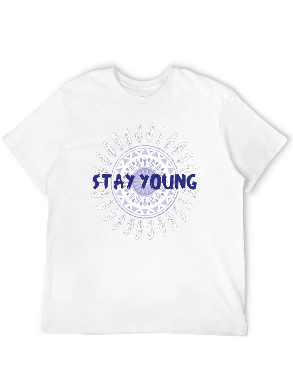 Stay Young Graphic Print Tee