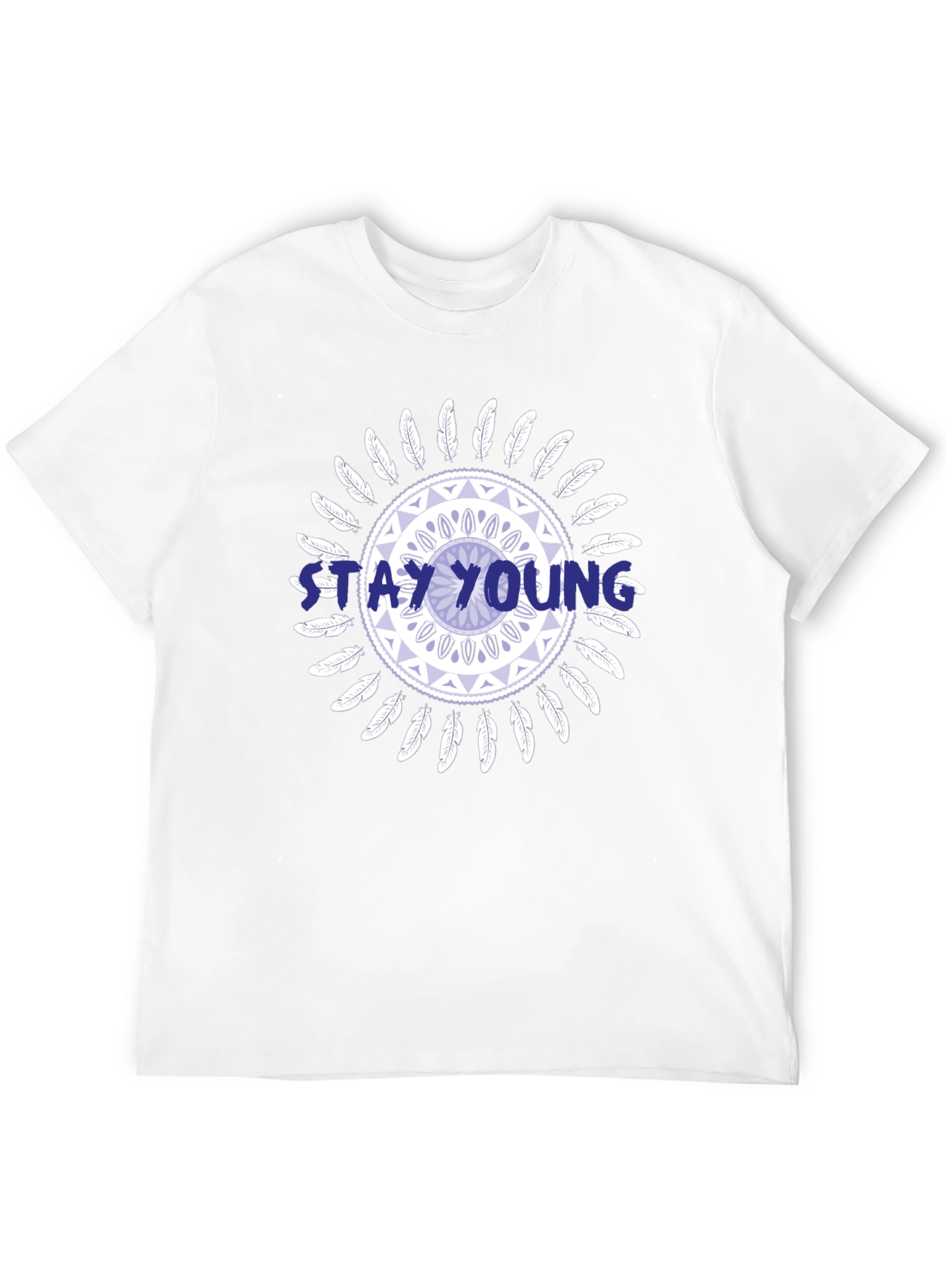 Stay Young Graphic Print Tee