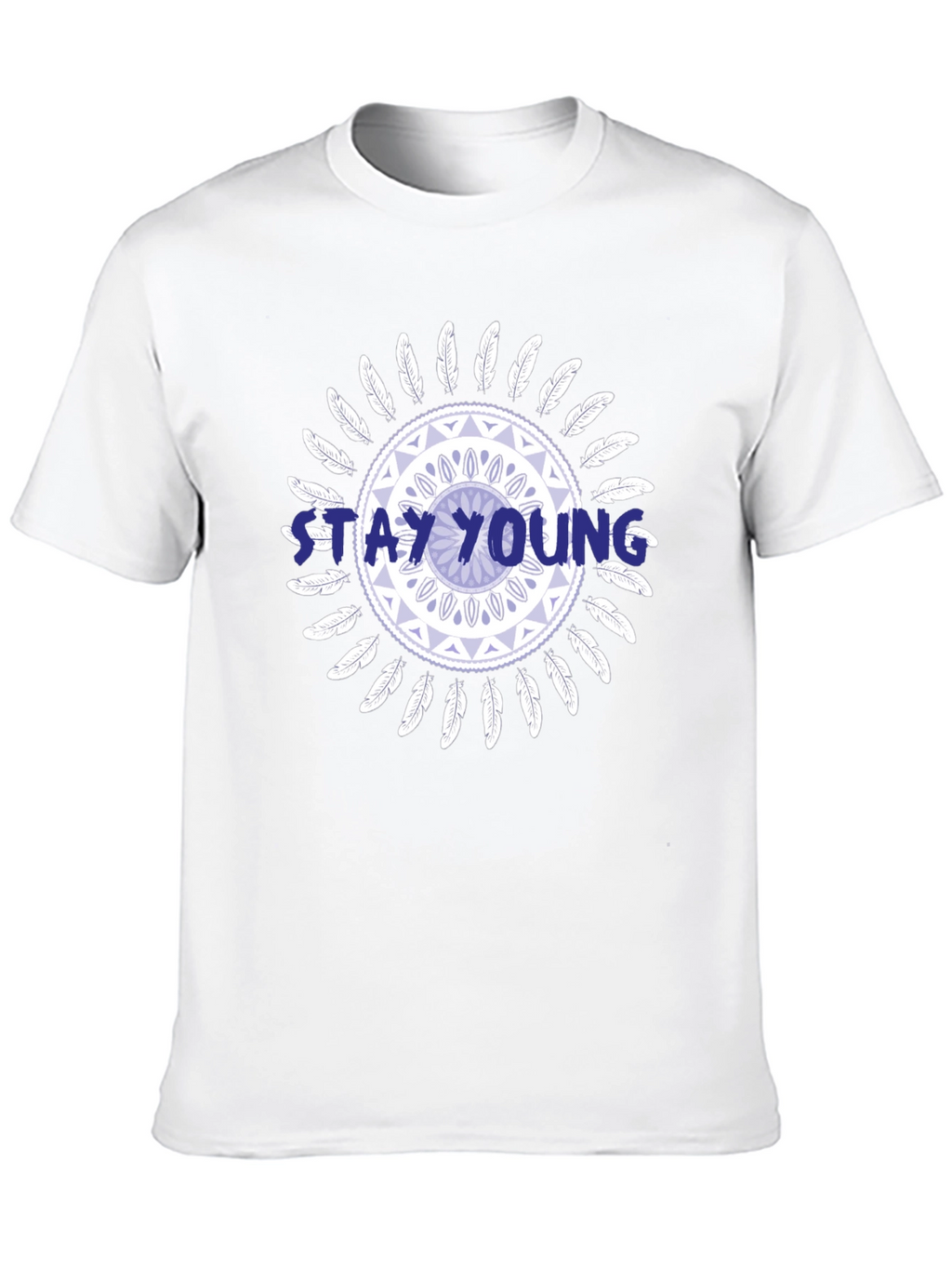 Stay Young Graphic Print Tee