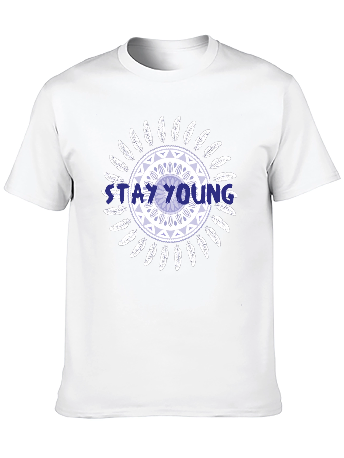 Stay Young Graphic Print Tee
