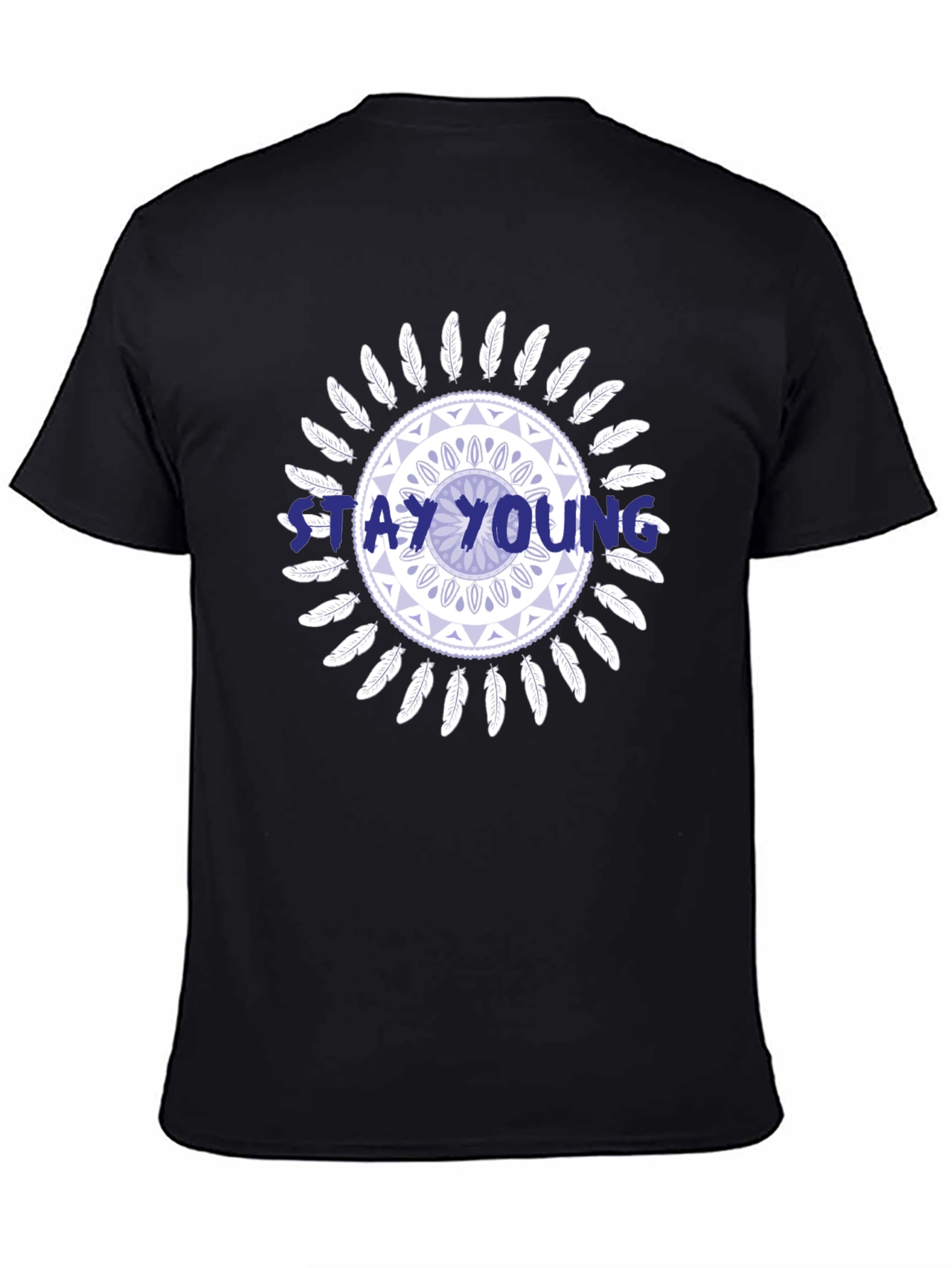 Stay Young Graphic Print Tee