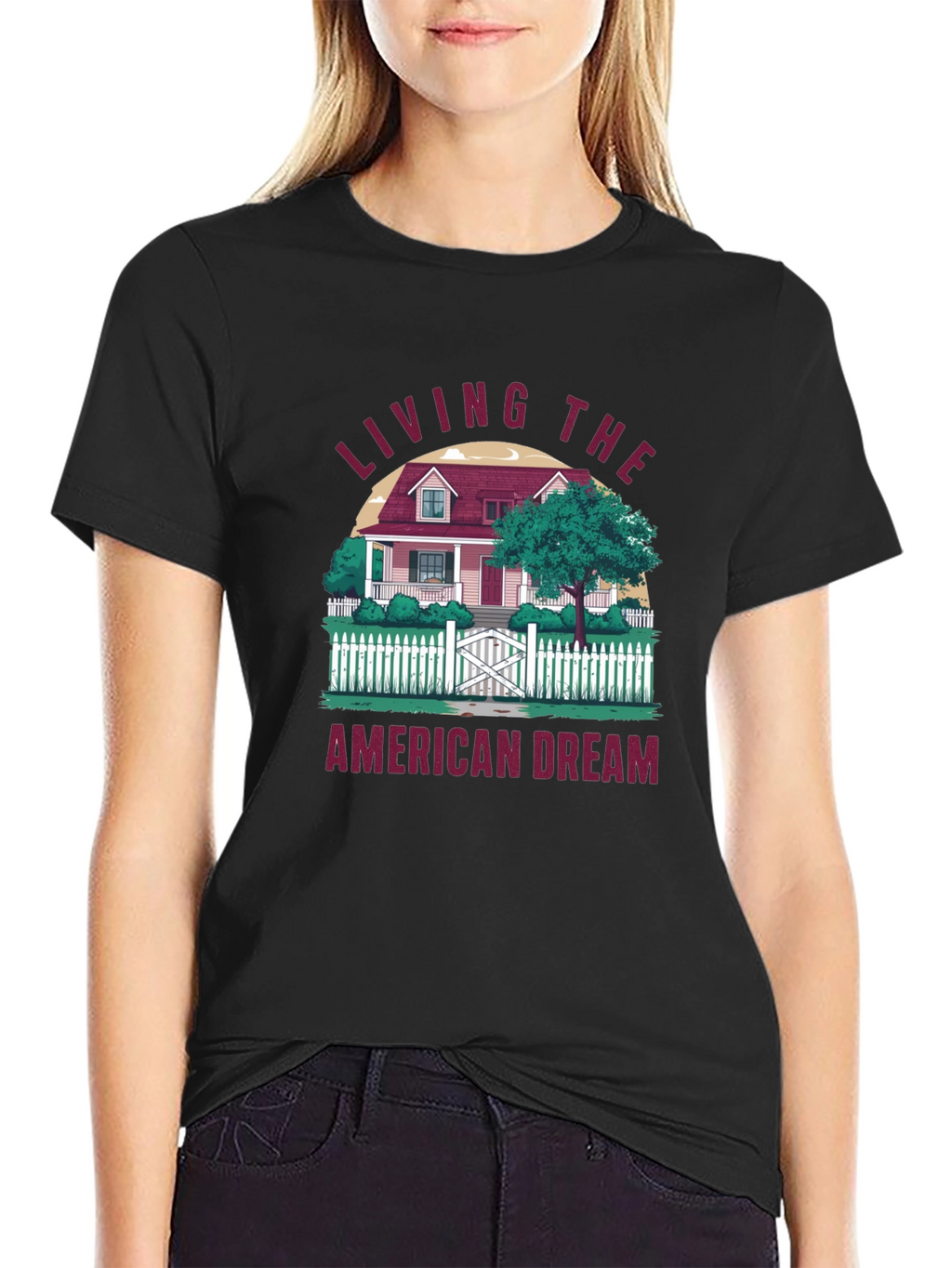 Living The American Dream Graphic T-Shirt