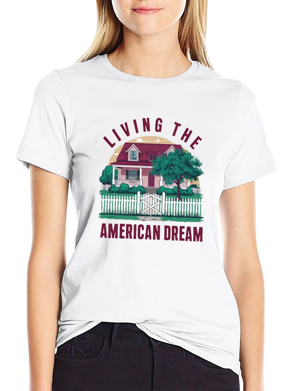 Living The American Dream Graphic T-Shirt