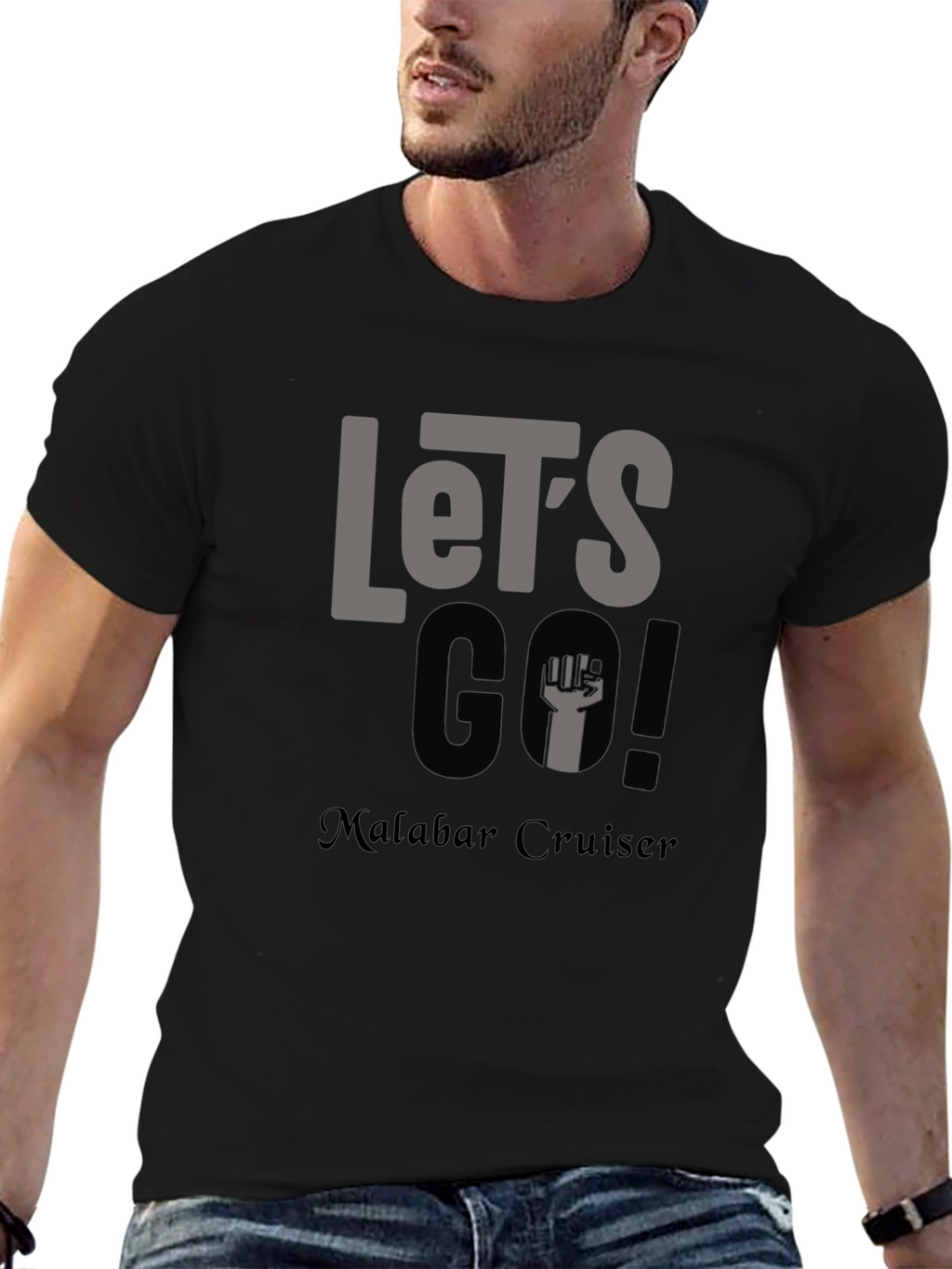 Lets Go Malabar Cruiser Black T-Shirt