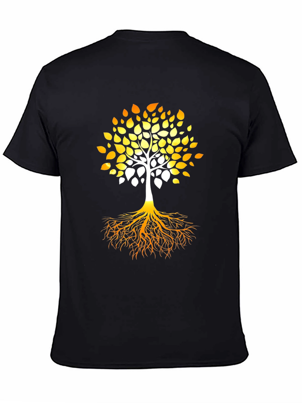 Tree of Life Graphic Print Black T-Shirt