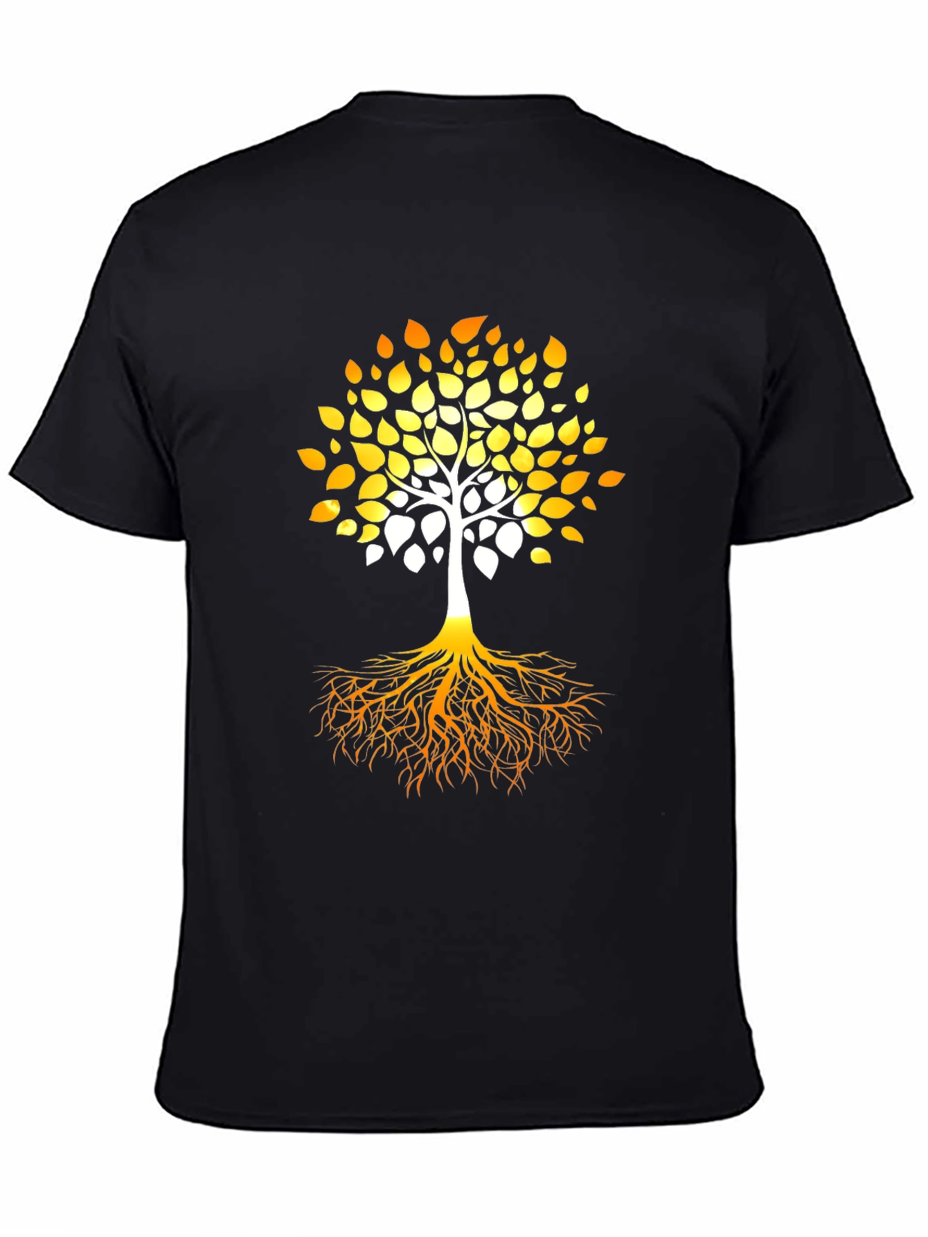 Tree of Life Graphic Print Black T-Shirt