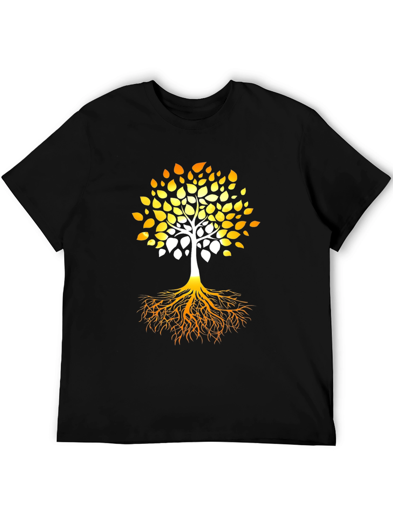 Tree of Life Graphic Print Black T-Shirt