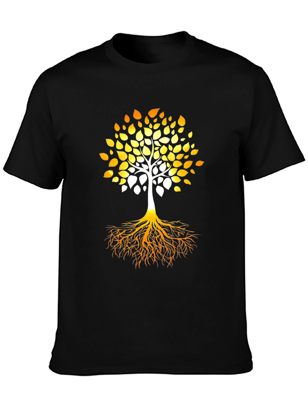Tree of Life Graphic Print Black T-Shirt