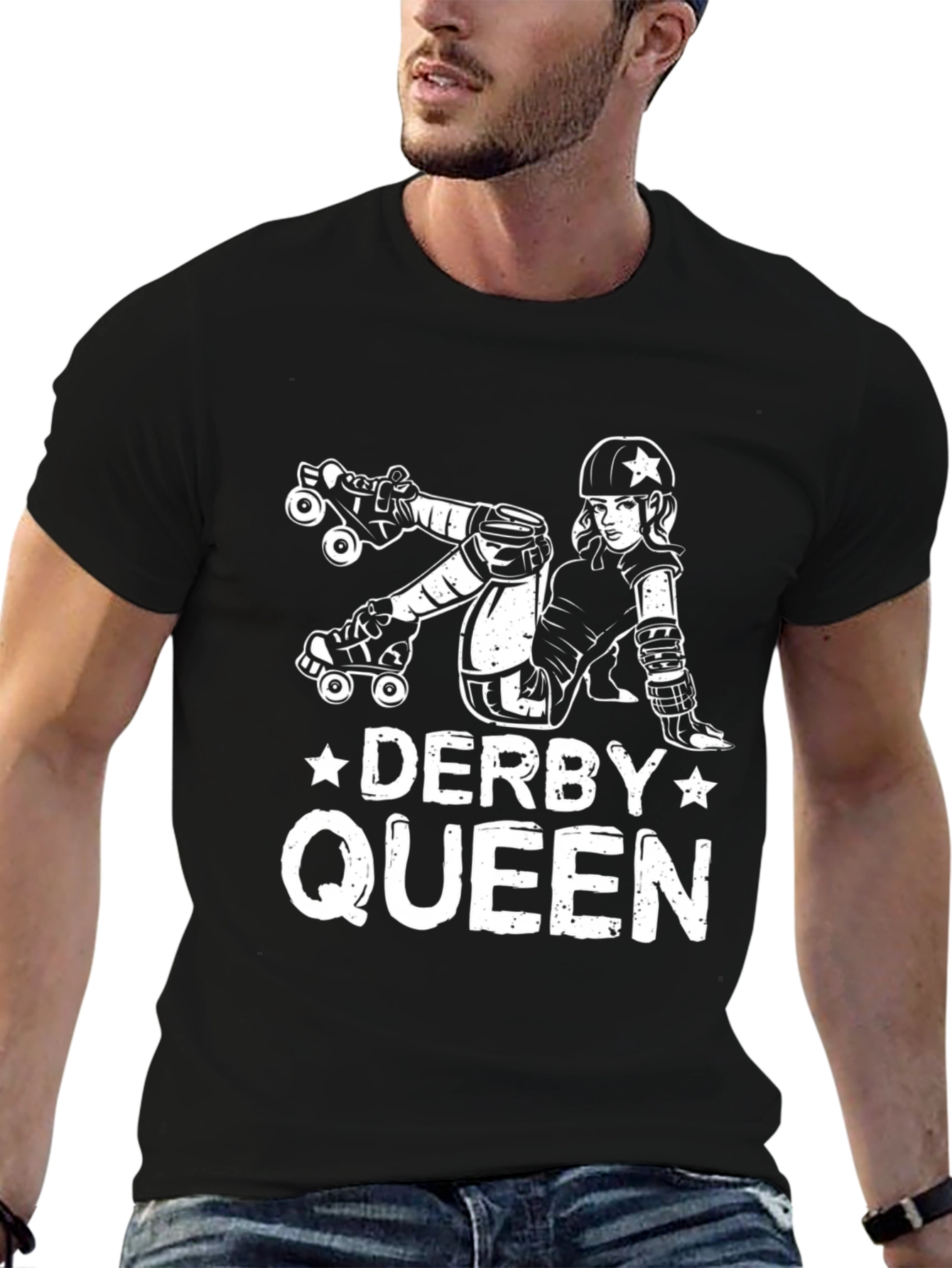 Derby Queen Graphic Tee - Roller Derby Girl T-Shirt