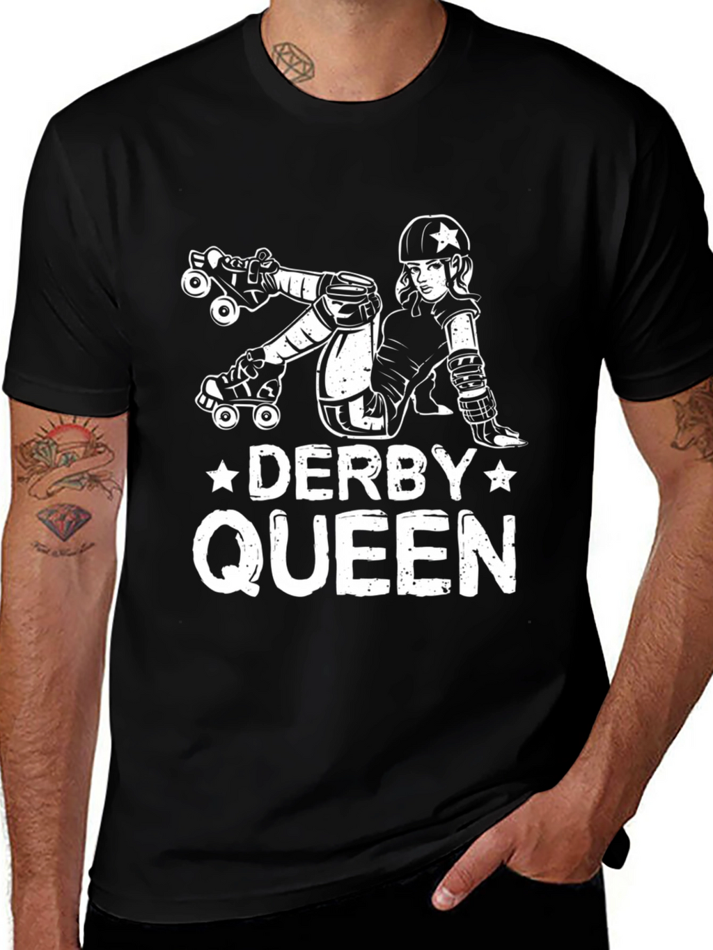 Derby Queen Graphic Tee - Roller Derby Girl T-Shirt