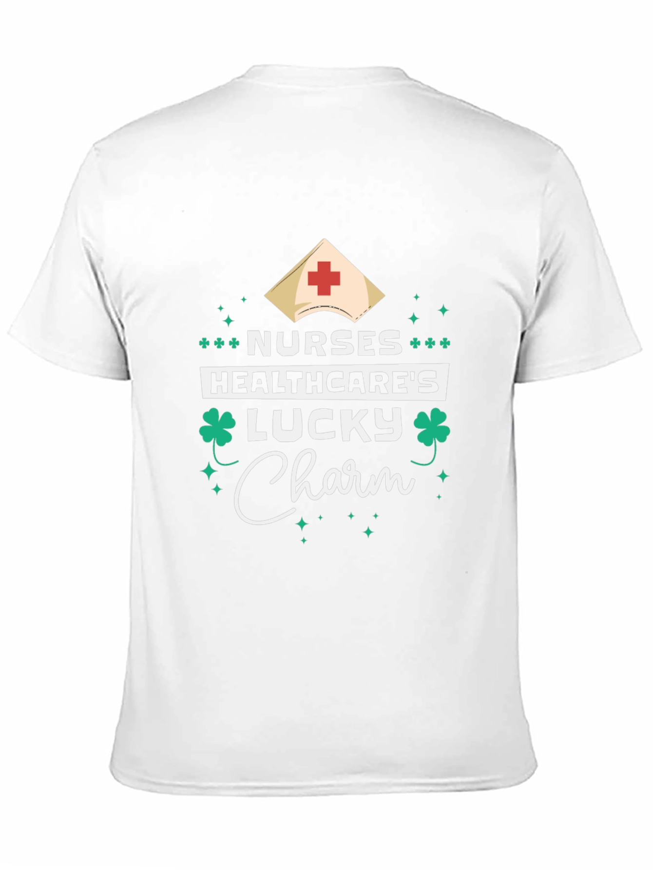 Nurses Healthcares Lucky Charm Black T-Shirt