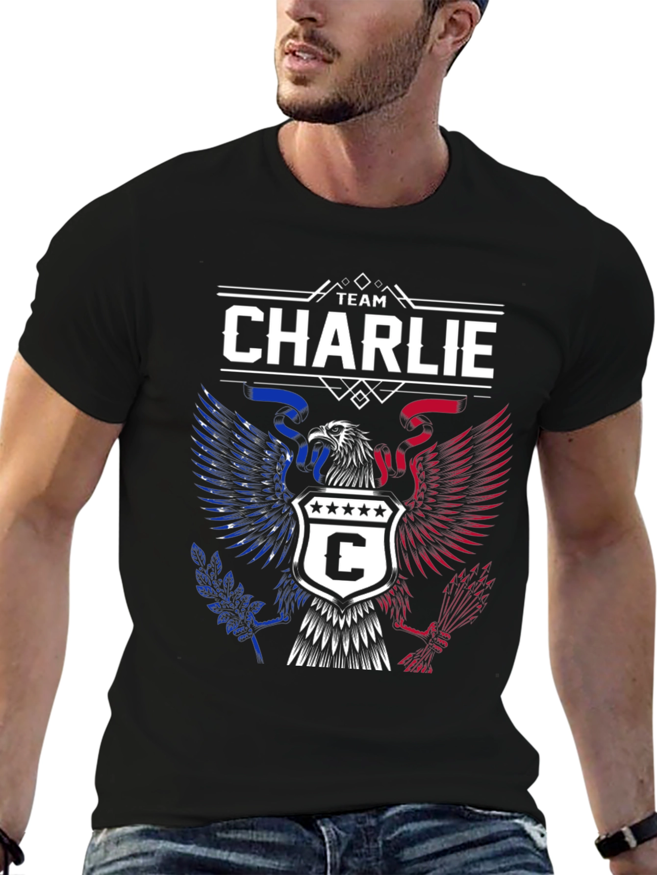 Team Charlie Patriotic Eagle T-Shirt