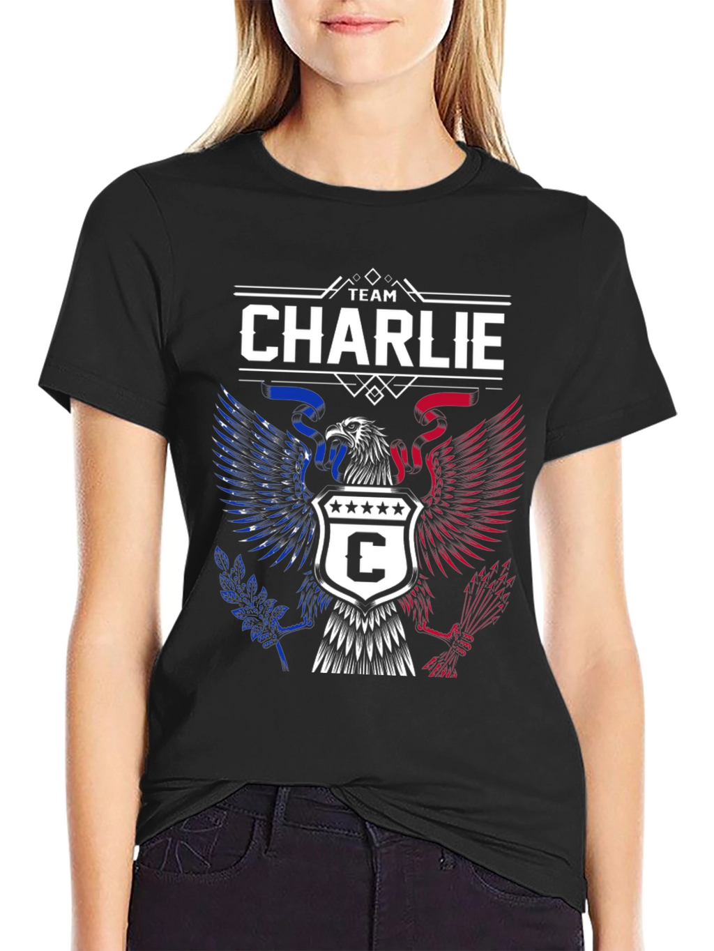 Team Charlie Patriotic Eagle T-Shirt