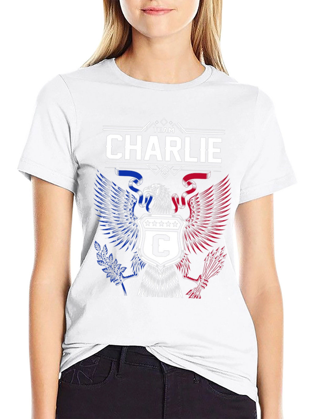 Team Charlie Patriotic Eagle T-Shirt
