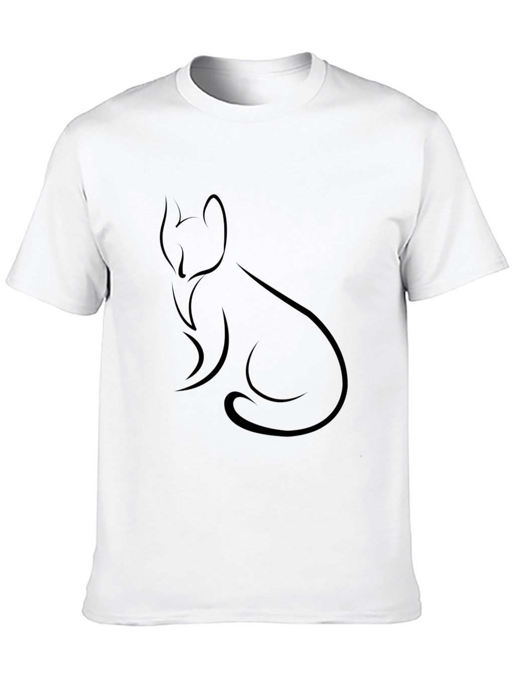 Minimalist Fox T-Shirt - Black