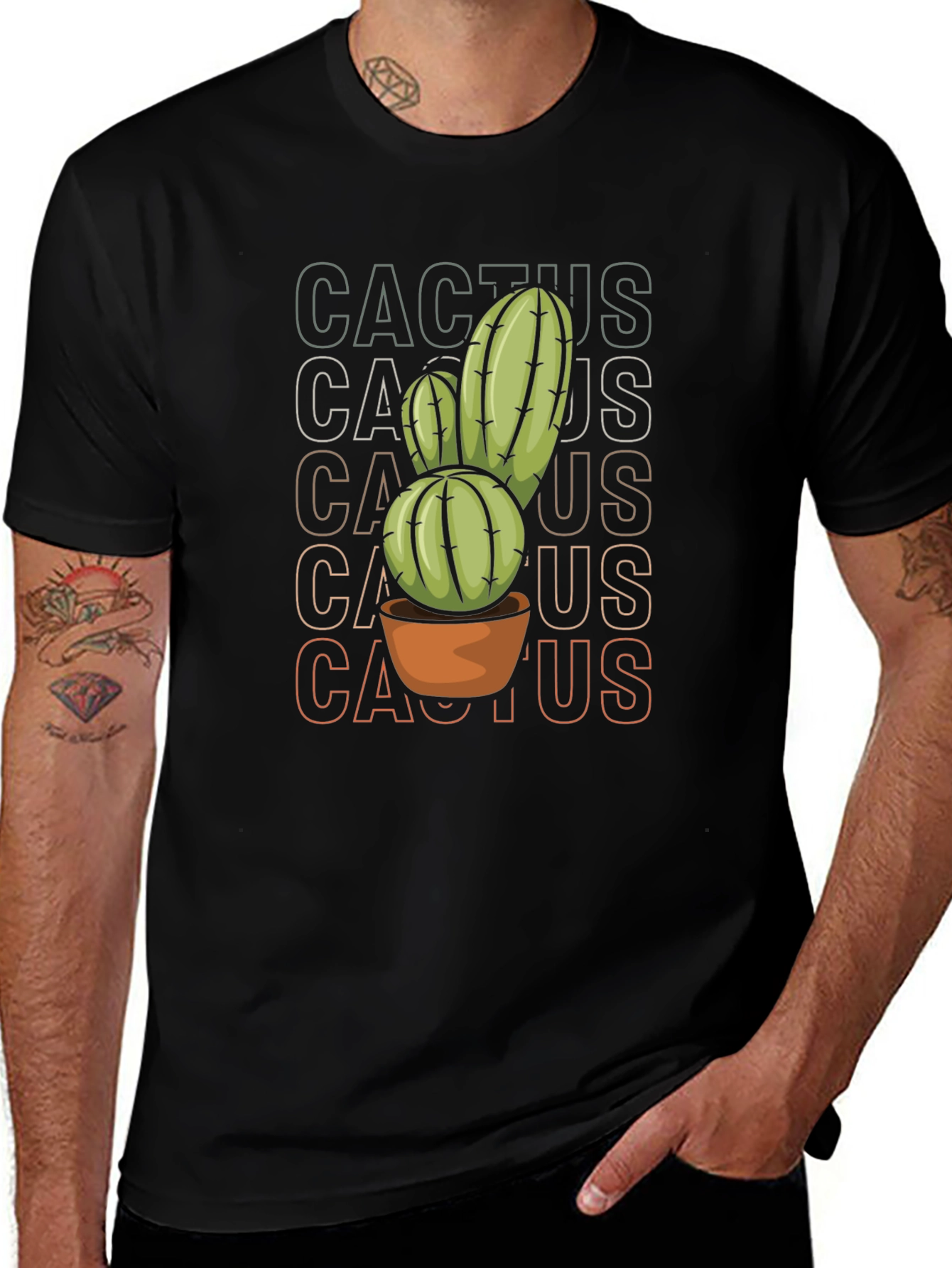 Cool Cactus Graphic Tee - Trendy Plant Lover Shirt