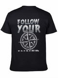 Follow Your Compass Black T-Shirt