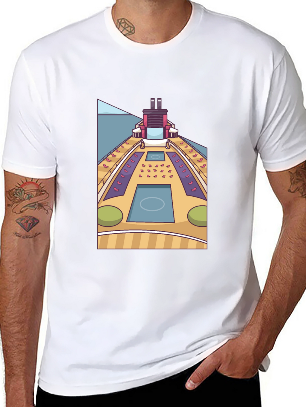 Cruise Ship Deck T-Shirt