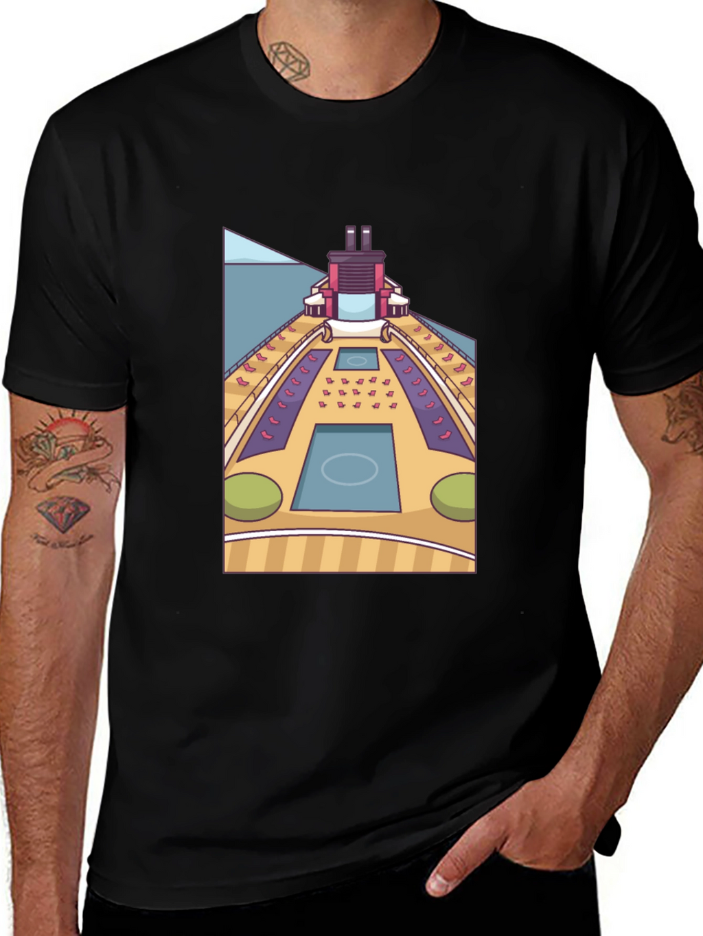 Cruise Ship Deck T-Shirt