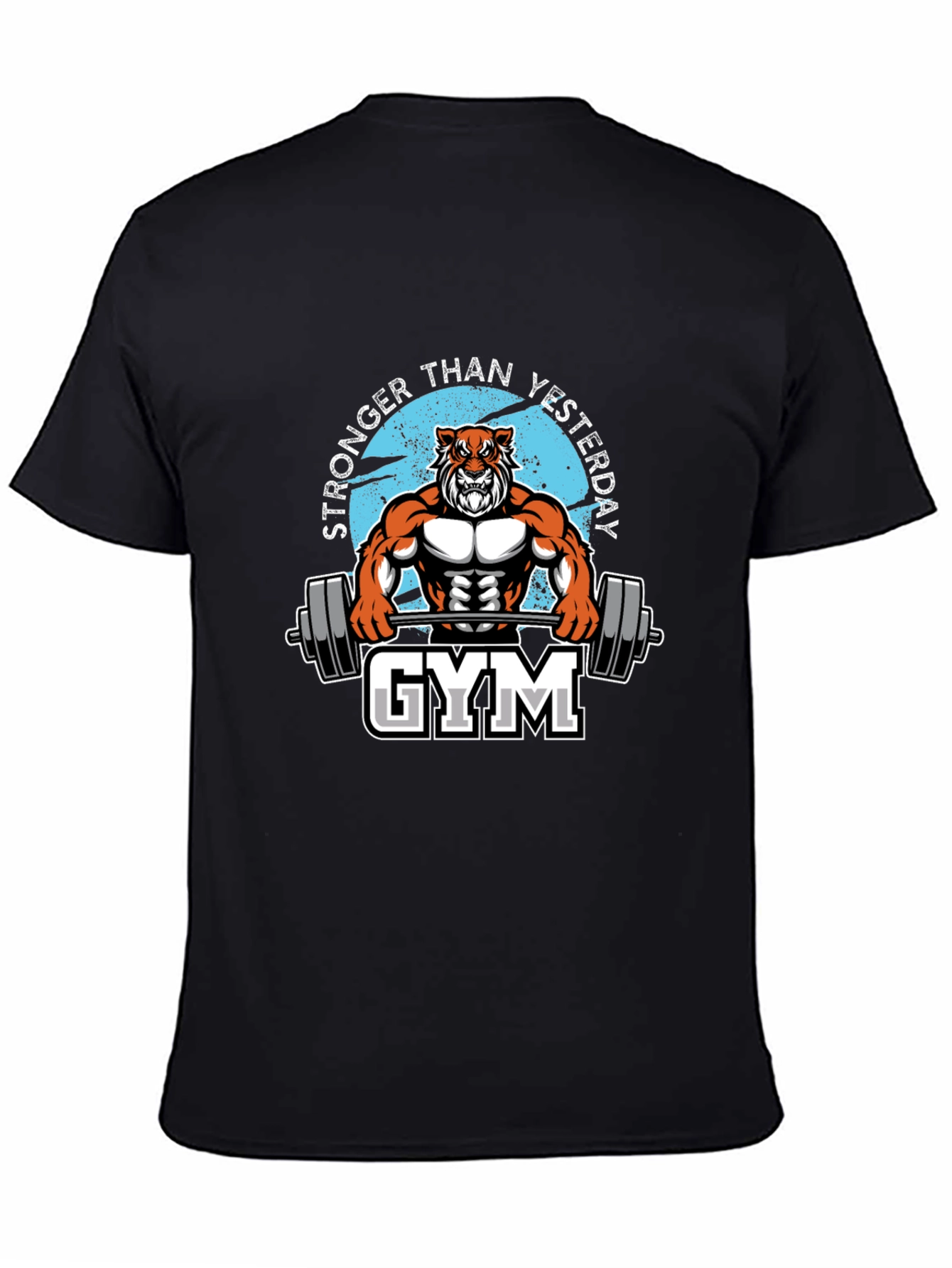 Stronger Than Yesterday Gym Tiger T-Shirt