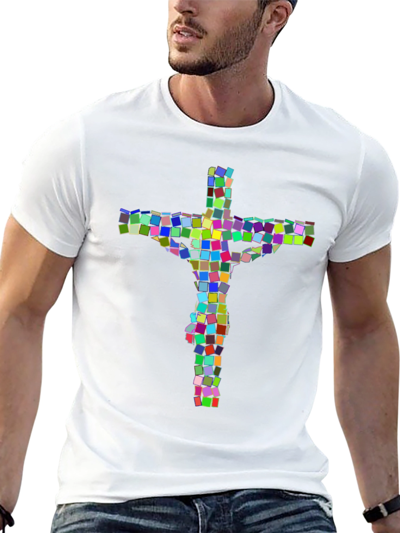 Colorful Cross Graphic Tee