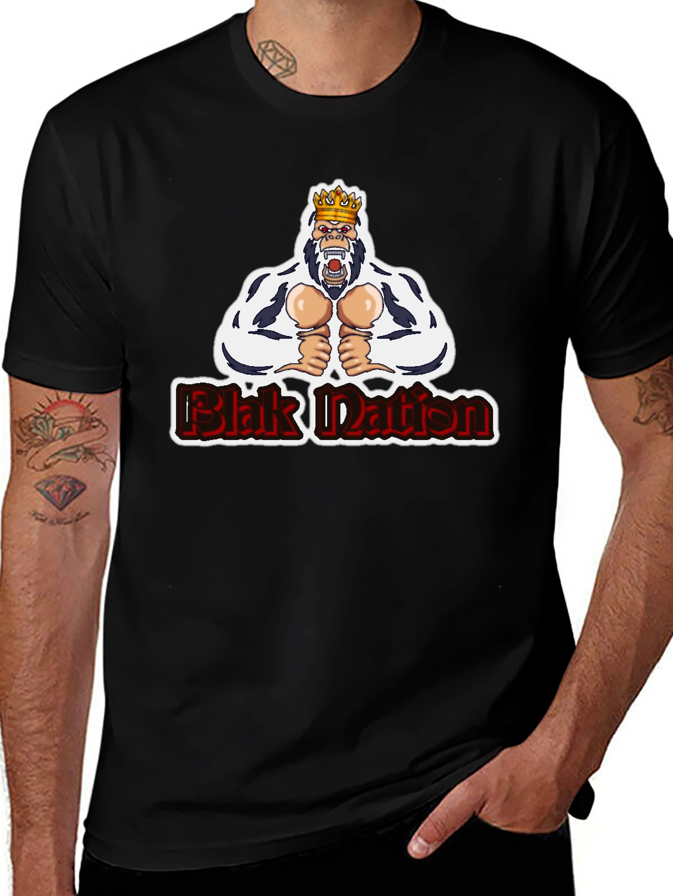 Blak Dation Gorilla King Graphic Tee