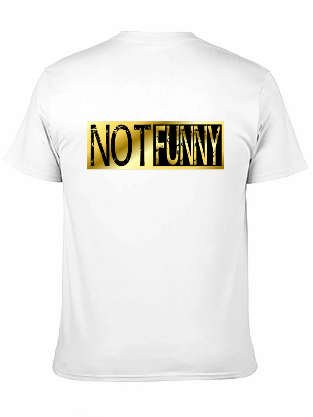 Not Funny Graphic Tee - Black Cotton Casual T-Shirt