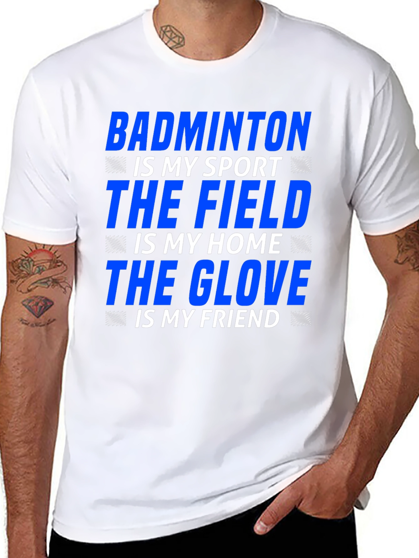 Badminton Sport T-Shirt: My Sport My Home My Friend
