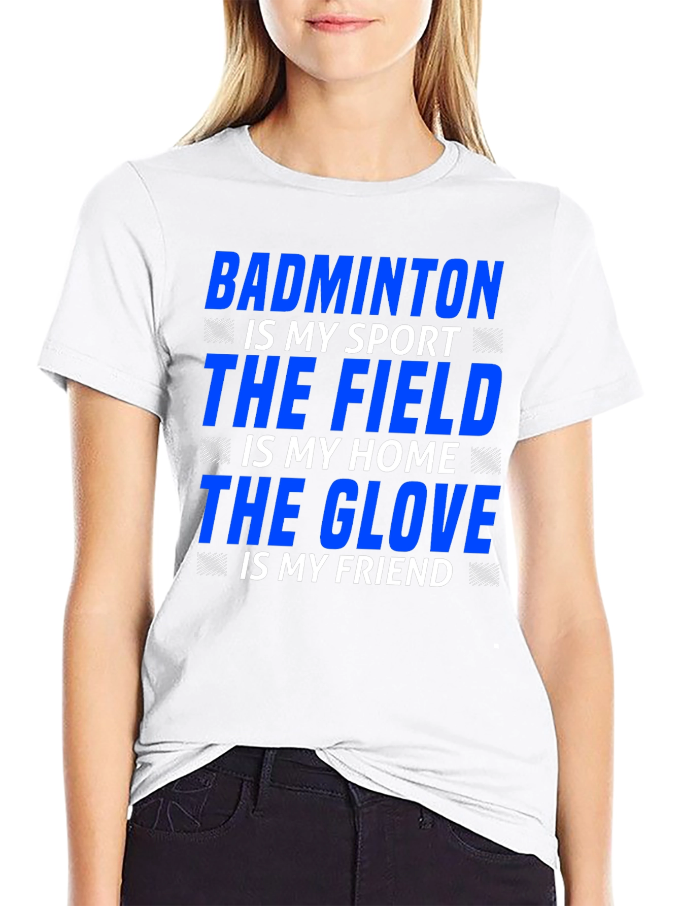Badminton Sport T-Shirt: My Sport My Home My Friend