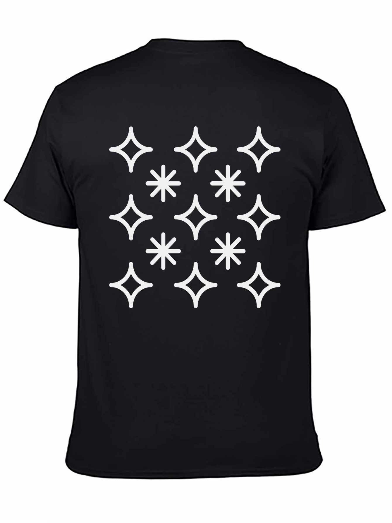 Sparkle Star Graphic Tee - Mens Black T-Shirt
