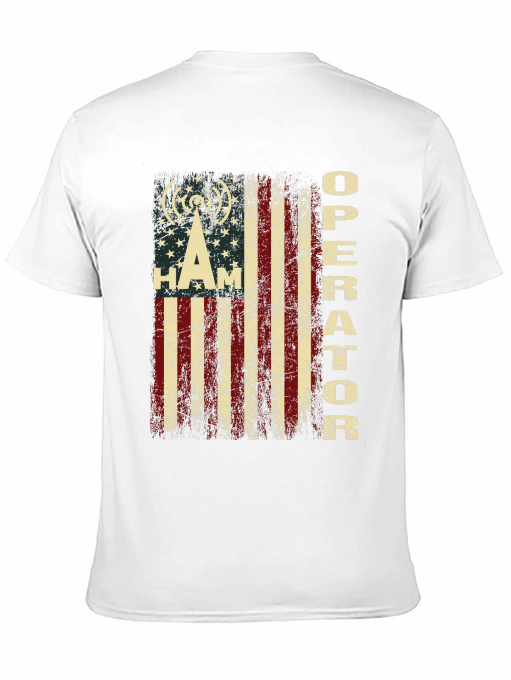 HAM Operator American Flag Graphic T-Shirt