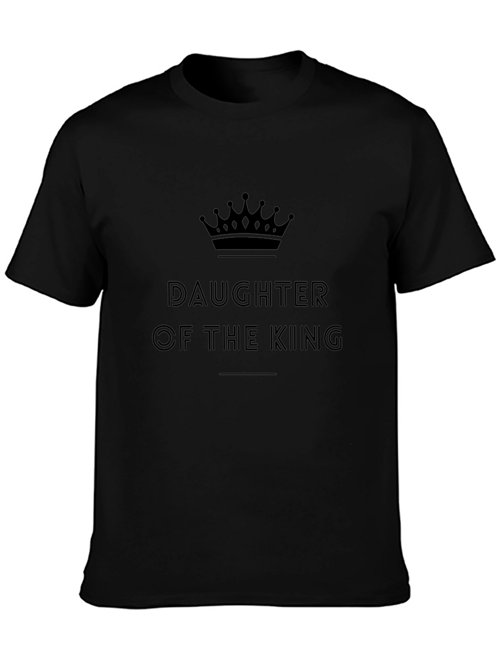 Daughter of the King Graphic Tee - Black
