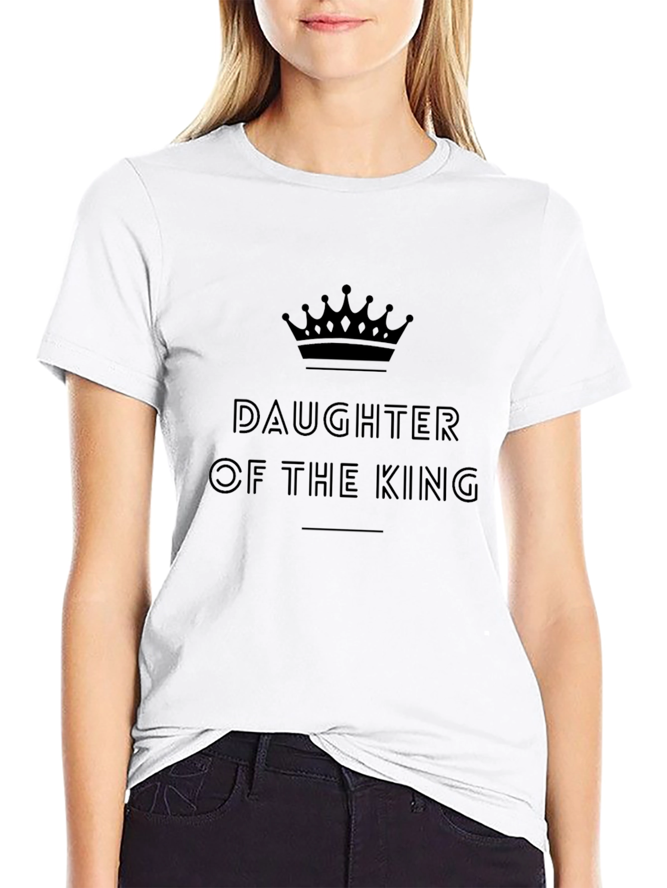 Daughter of the King Graphic Tee - Black