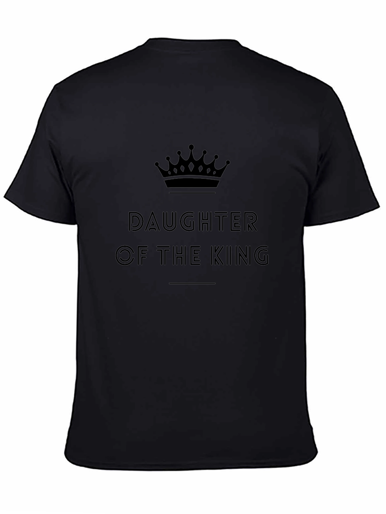Daughter of the King Graphic Tee - Black
