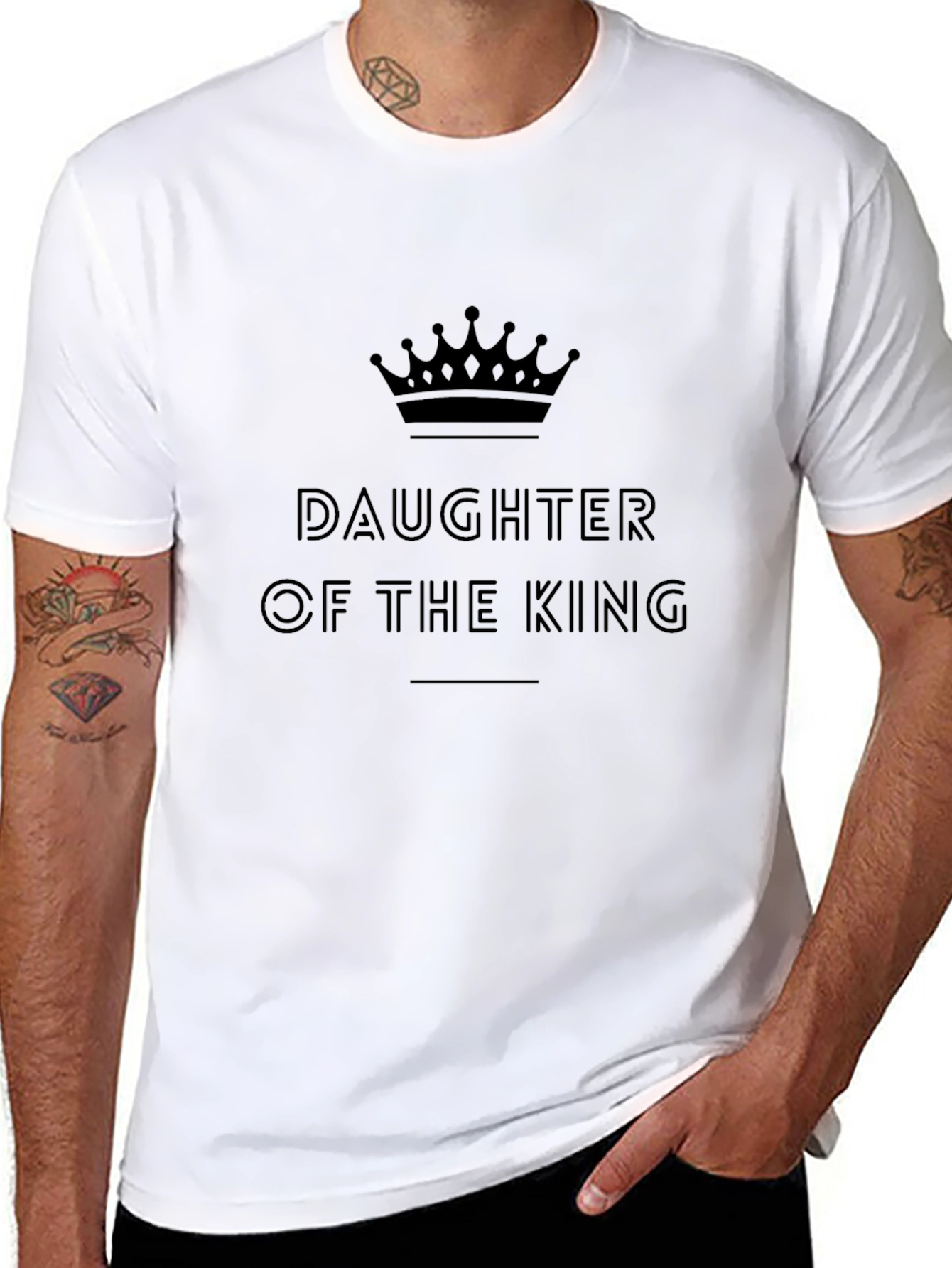 Daughter of the King Graphic Tee - Black