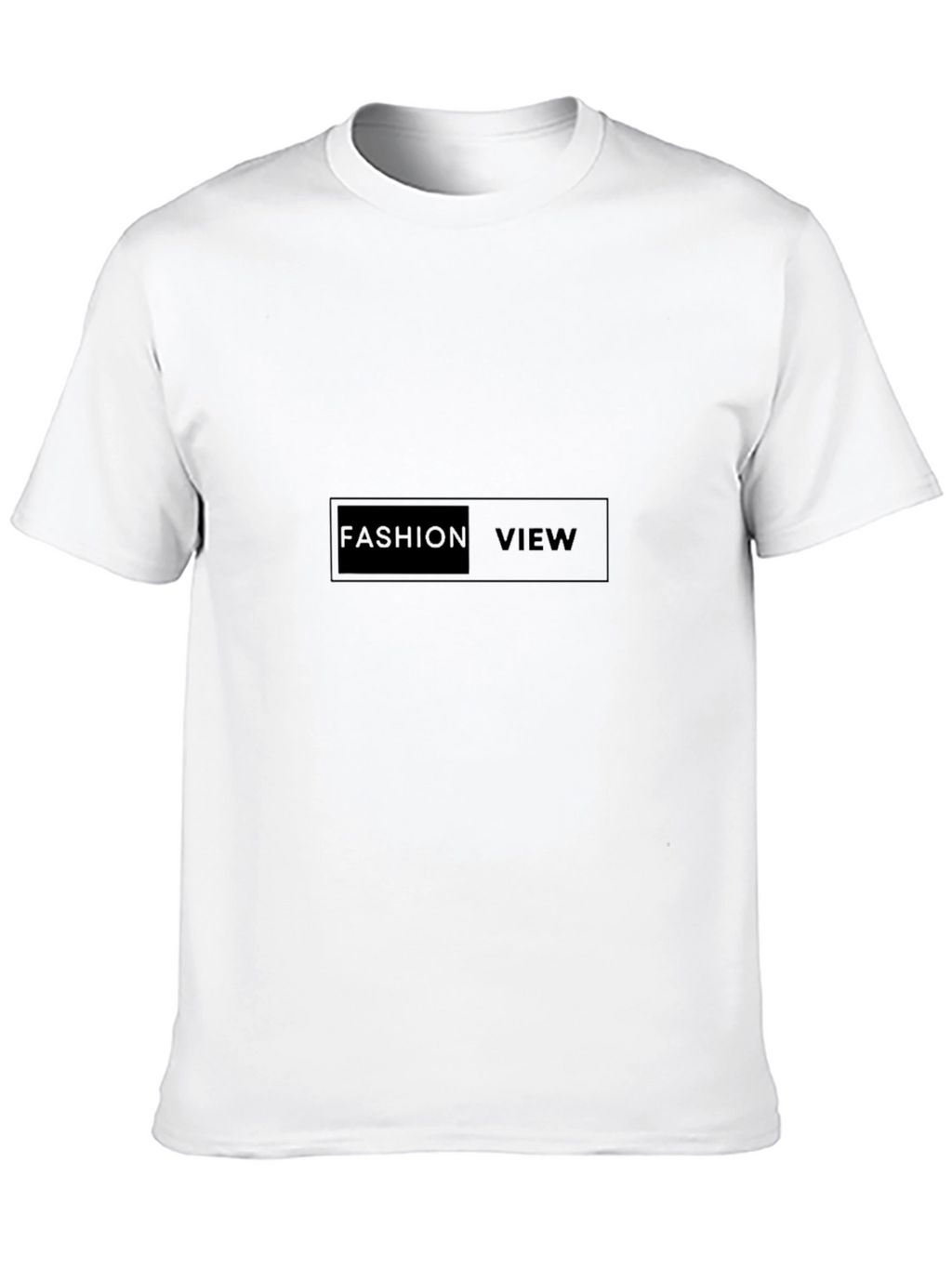 Mens Black Fashion View Graphic Tee