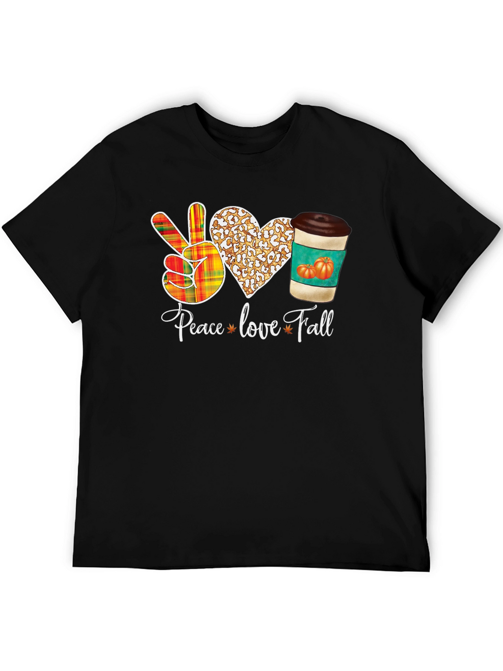 Peace Love Fall Graphic T-Shirt