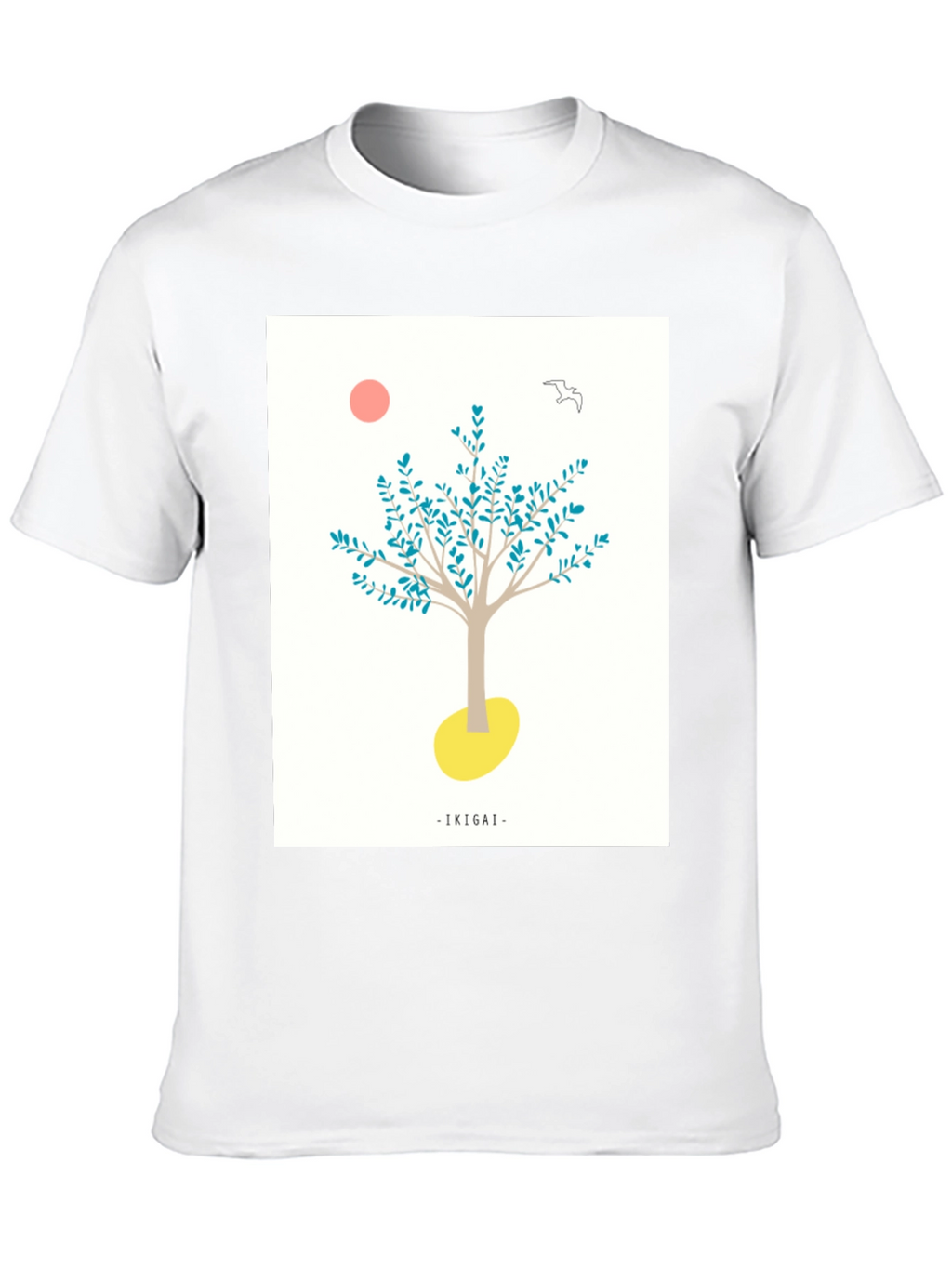 Ikigai Tree Graphic Black T-Shirt