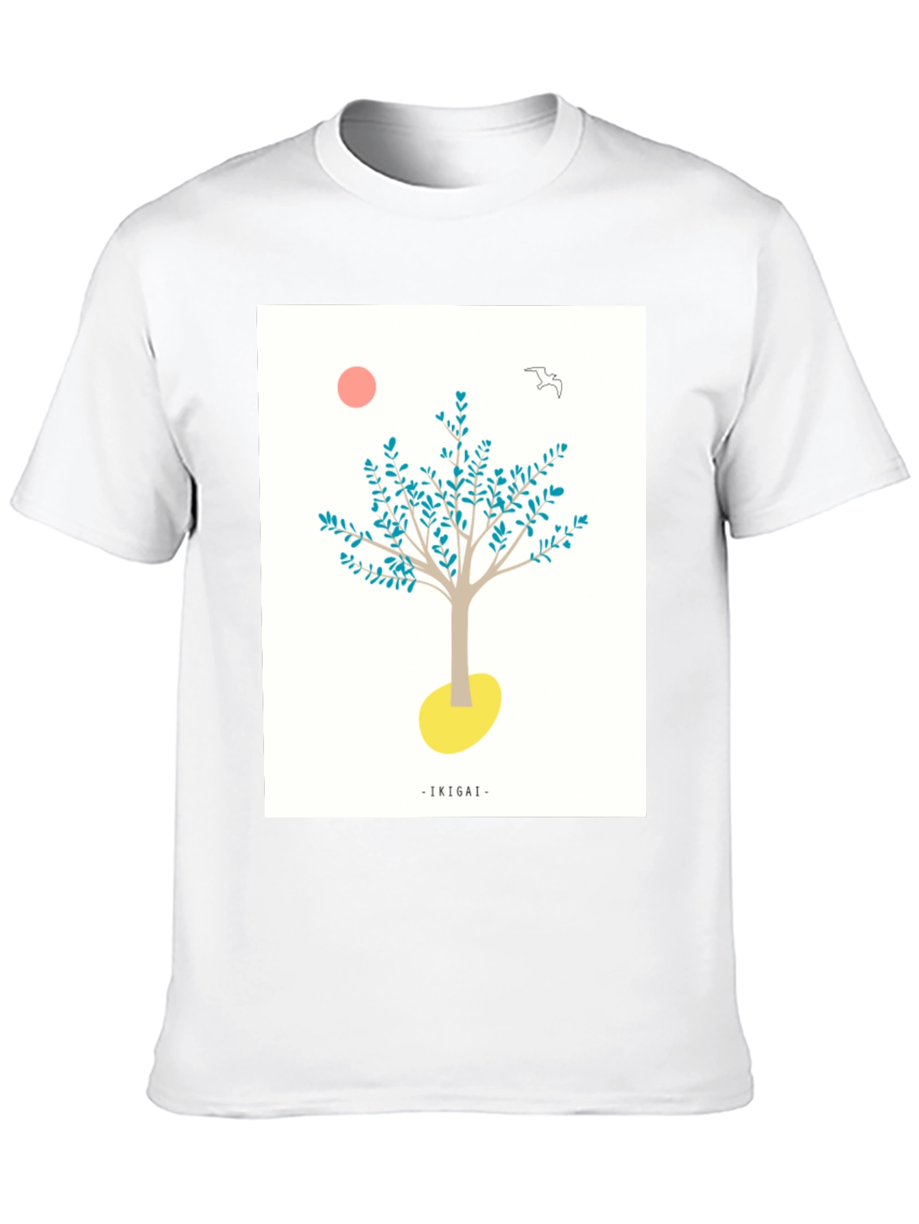 Ikigai Tree Graphic Black T-Shirt