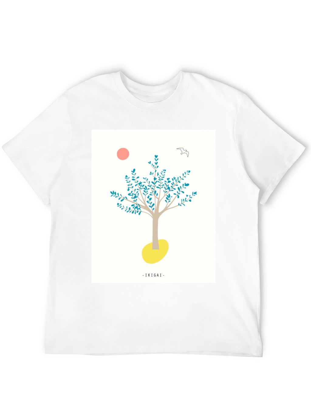 Ikigai Tree Graphic Black T-Shirt
