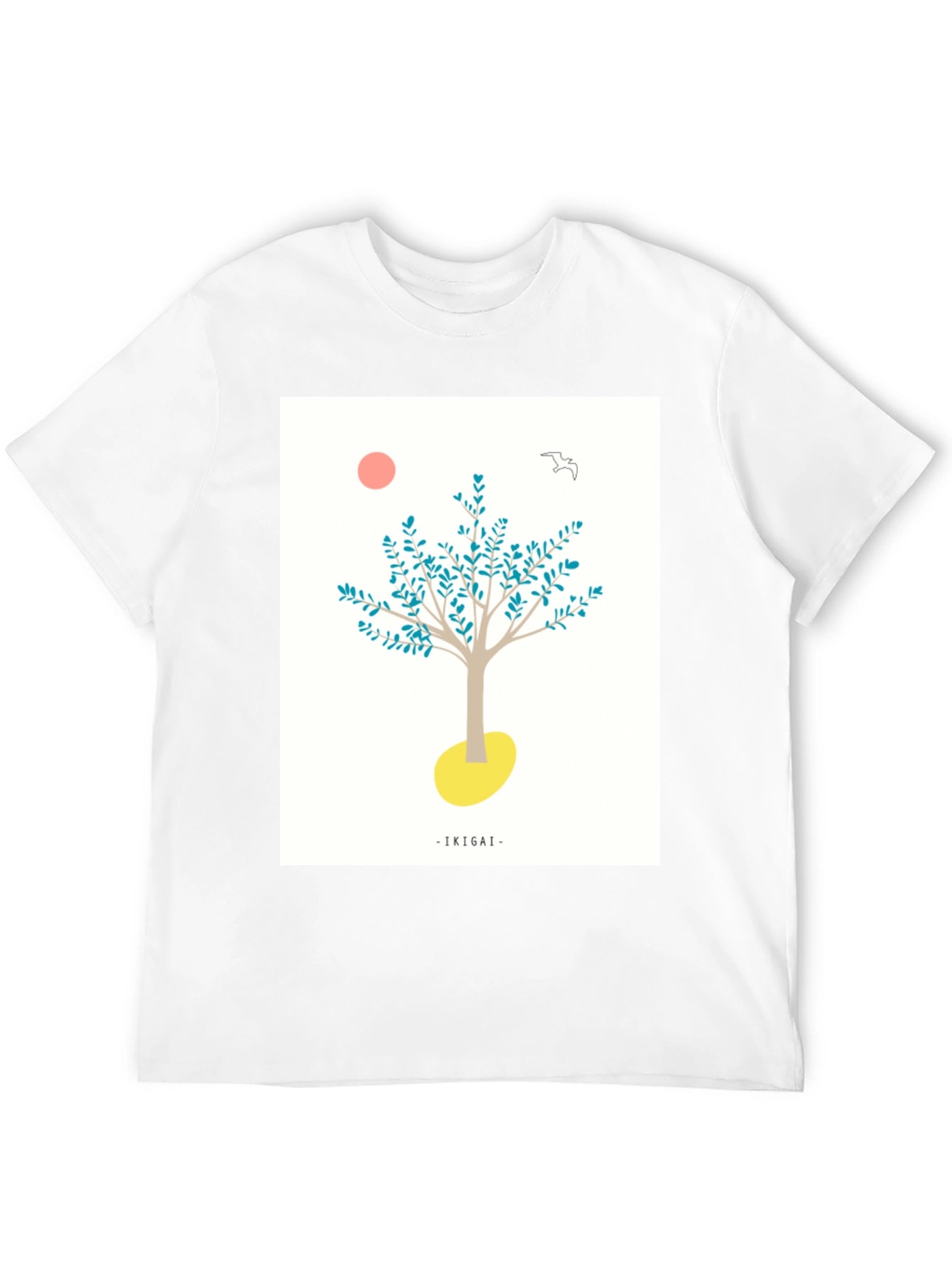Ikigai Tree Graphic Black T-Shirt