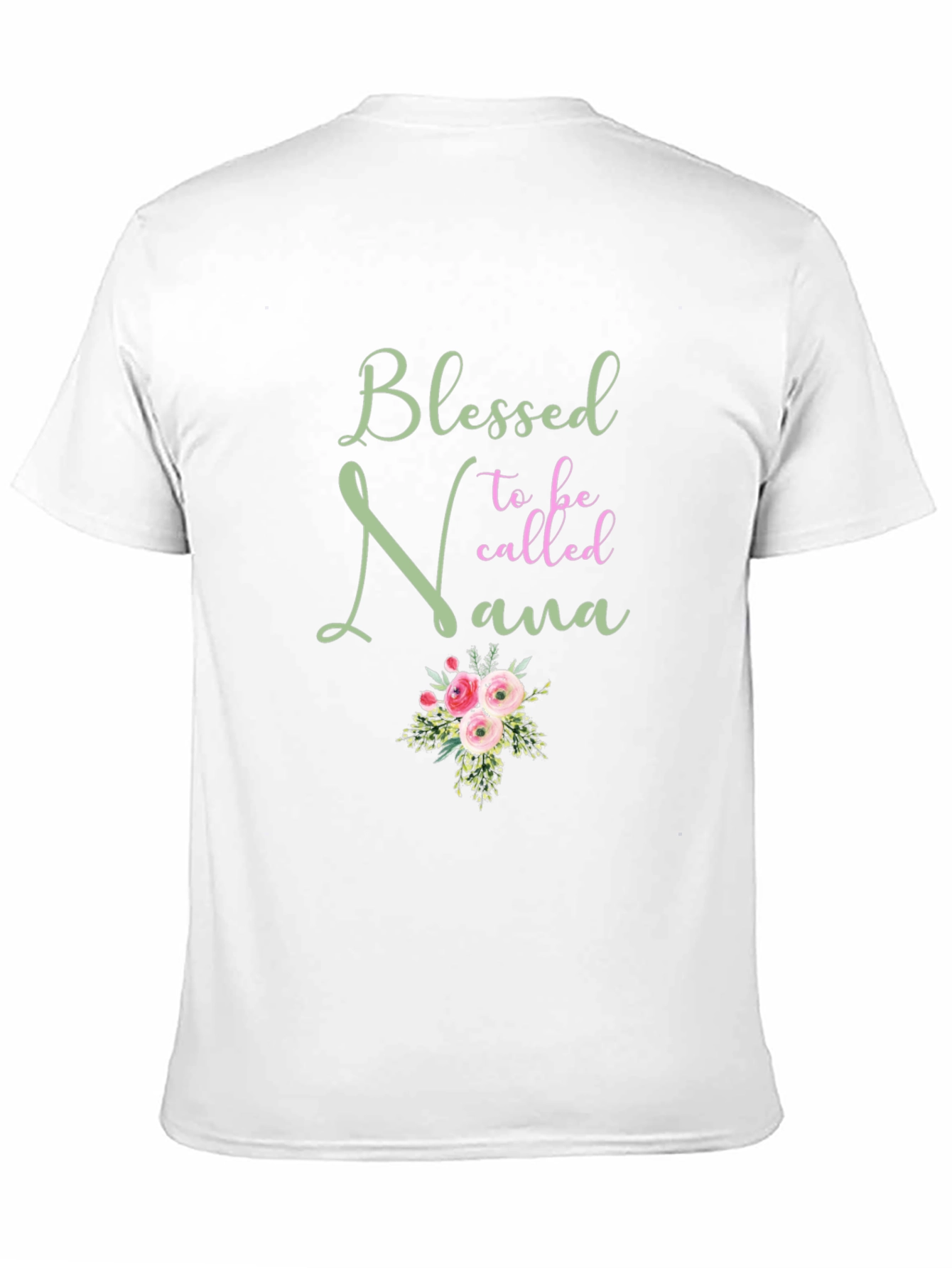 Blessed Nana T-Shirt: Floral Design Comfortable Fit